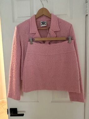Vintage 2 Piece Skirt & Jacket, Barbie Pink Boucle